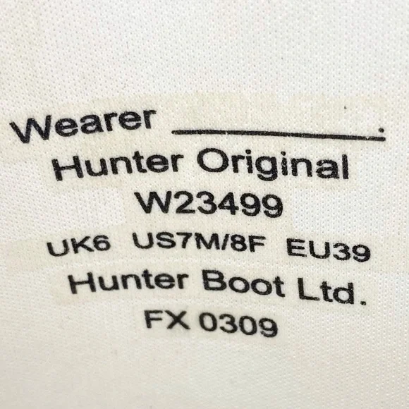 Hunter ♕ Original Iconic Tall Matte Wellington Wellies Boots ♕ Navy 8US / EU 39 - Picture 13 of 16